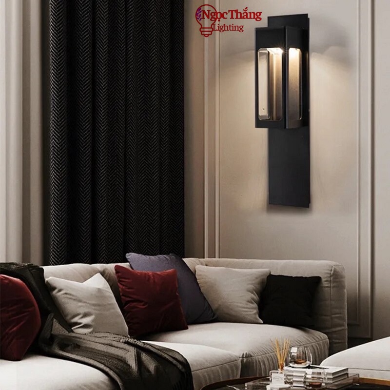 Đèn ốp tường gắn tường cao 50cm treo tường ngoài trời trang trí trong nhà Led 12W 220V VNT108 Ngọc Thắng - Hình ảnh 3
