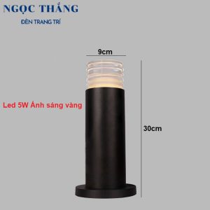 Alternative view of Đèn trụ sân vườn ngoài trời chống nước cao 30Cm Led 5W 220V SV1912A Ngọc Thắng