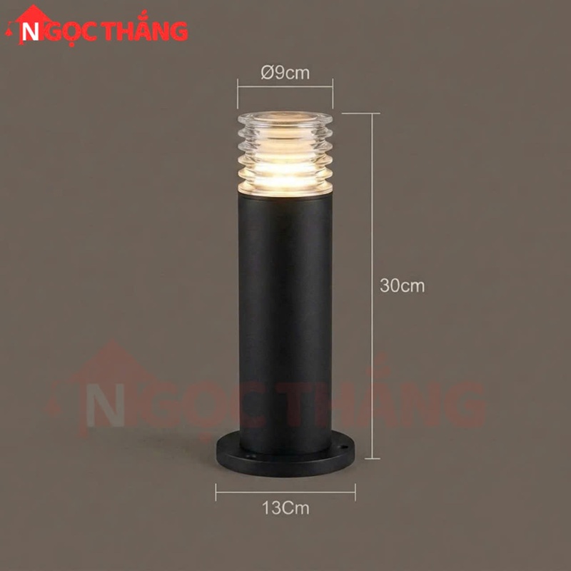 Đèn trụ sân vườn ngoài trời chống nước cao 30Cm Led 5W 220V SV1912A Ngọc Thắng - Ảnh 4