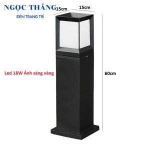 Alternative view of Đèn trụ sân vườn ngoài trời chống nước cao 60Cm Led 18W 220V DT19 Ngọc Thắng
