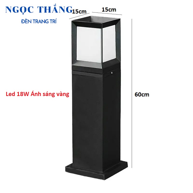 Đèn trụ sân vườn ngoài trời chống nước cao 60Cm Led 18W 220V DT19 Ngọc Thắng - Image 2