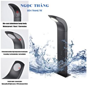 Alternative view of Đèn trụ sân vườn ngoài trời chống nước cao 80Cm Led 10W 220V DT20 Ngọc Thắng