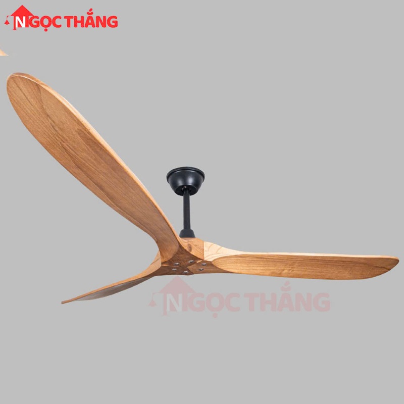 Quạt Trần 3 Cánh Gỗ 180cm Trang Trí Sảnh Phòng Khách Cao Cấp VF607 Ngọc Thắng Kèm Remote - Ảnh 3