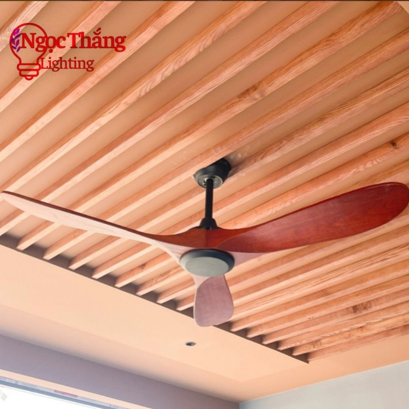 Quạt Trần 3 Cánh Gỗ Trang Trí Sảnh Phòng Khách Cao Cấp VF43 Ngọc Thắng (Kèm remote điều khiển từ xa) - Image 12