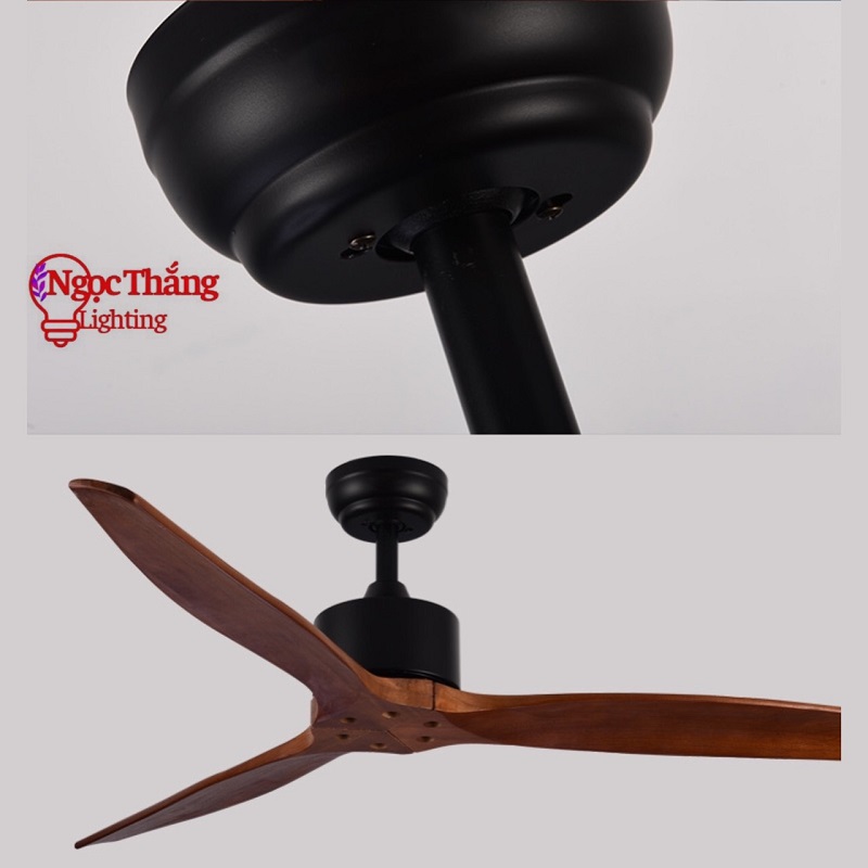Quạt Trần 3 Cánh Gỗ Trang Trí Sảnh Phòng Khách Cao Cấp VF91 Ngọc Thắng (Kèm remote điều khiển từ xa) - Image 9