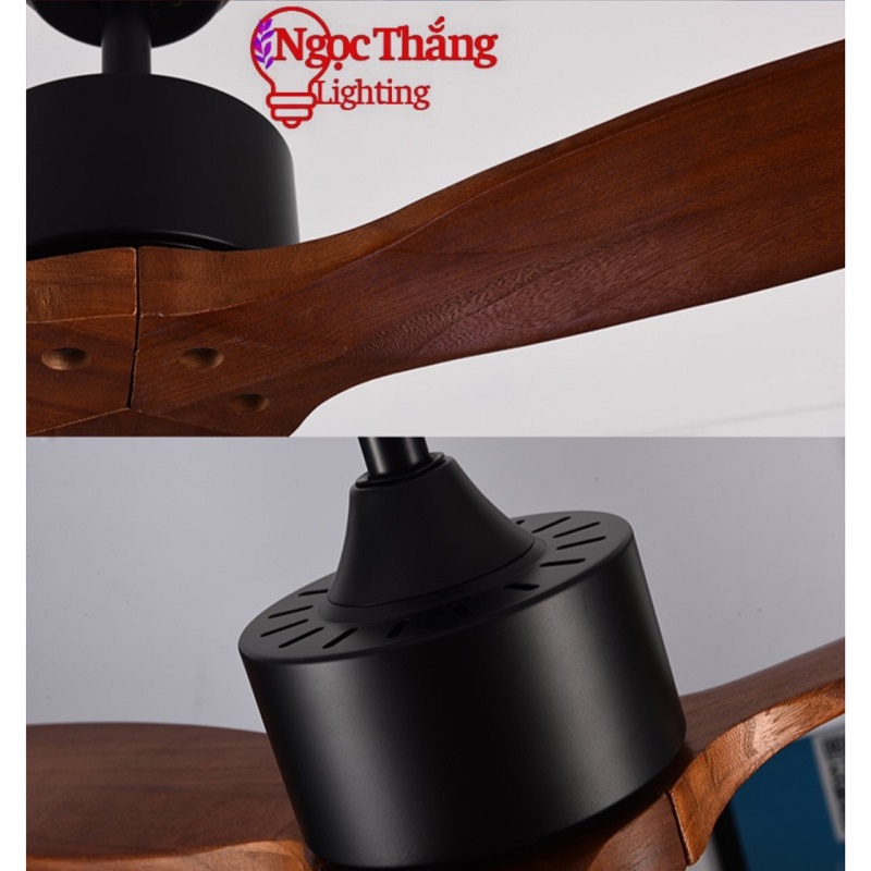 Quạt Trần 3 Cánh Gỗ Trang Trí Sảnh Phòng Khách Cao Cấp VF91 Ngọc Thắng (Kèm remote điều khiển từ xa) - Image 10
