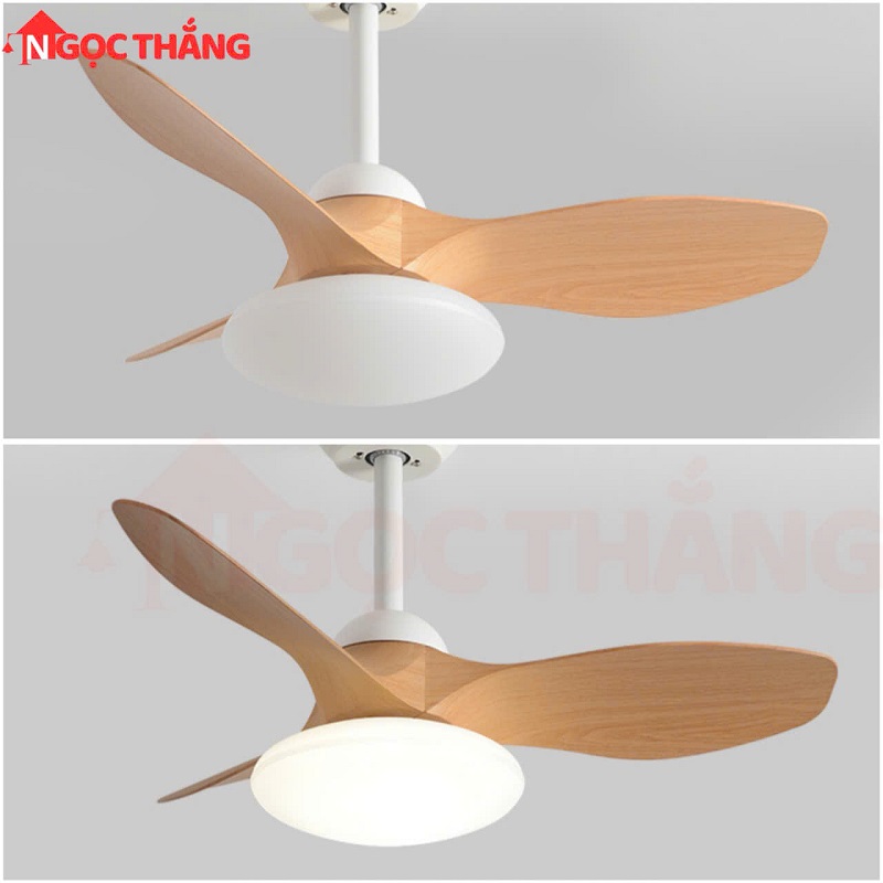 Quạt Trần 3 Cánh Nhựa Đèn Led 3 Màu Trang Trí Phòng Ngủ Phòng Bếp 20W VF424 Ngọc Thắng - Image 14