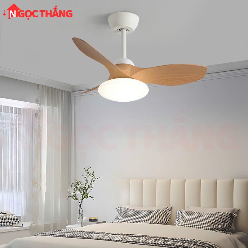 Quạt Trần 3 Cánh Nhựa Đèn Led 3 Màu Trang Trí Phòng Ngủ Phòng Bếp 20W VF424 Ngọc Thắng - Image 12