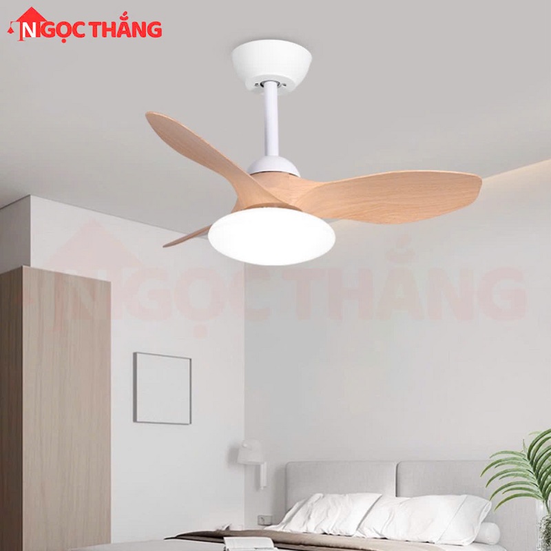 Quạt Trần 3 Cánh Nhựa Đèn Led 3 Màu Trang Trí Phòng Ngủ Phòng Bếp 20W VF424 Ngọc Thắng - Image 11