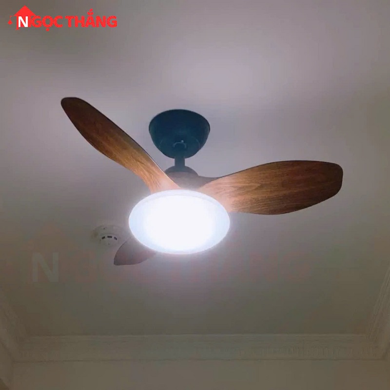 Quạt Trần 3 Cánh Nhựa Đèn Led 3 Màu Trang Trí Phòng Ngủ Phòng Bếp 20W VF424 Ngọc Thắng - Image 4