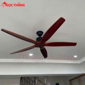 Quạt Trần 5 Cánh Gỗ Đường Kính 144cm Trang Trí Sảnh Phòng Khách Cao Cấp VF89 Ngọc Thắng