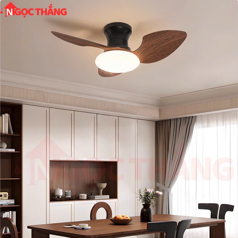Quạt Trần 3 Cánh Nhựa Đèn Led 3 Chế Độ Màu Trang Trí Phòng Ngủ Phòng Bếp VF904 Ngọc Thắng - Image 7