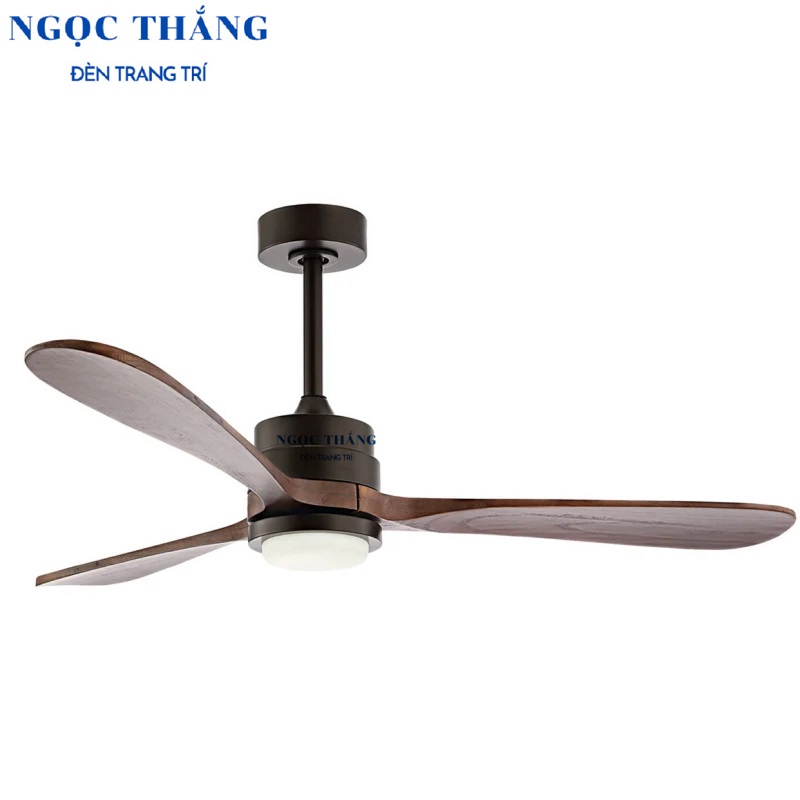 Quạt Trần Đèn Led 3 Cánh Gỗ Trang Trí Sảnh Phòng Khách Cao Cấp QT2010 Ngọc Thắng (Kèm remote điều khiển từ xa) - Hình ảnh 19