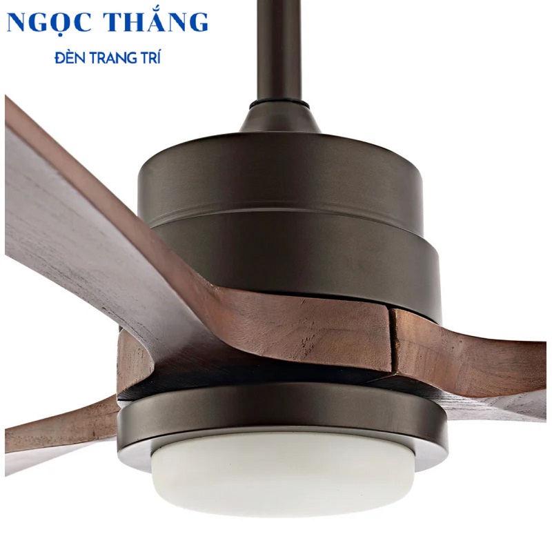 Quạt Trần Đèn Led 3 Cánh Gỗ Trang Trí Sảnh Phòng Khách Cao Cấp QT2010 Ngọc Thắng (Kèm remote điều khiển từ xa) - Hình ảnh 20