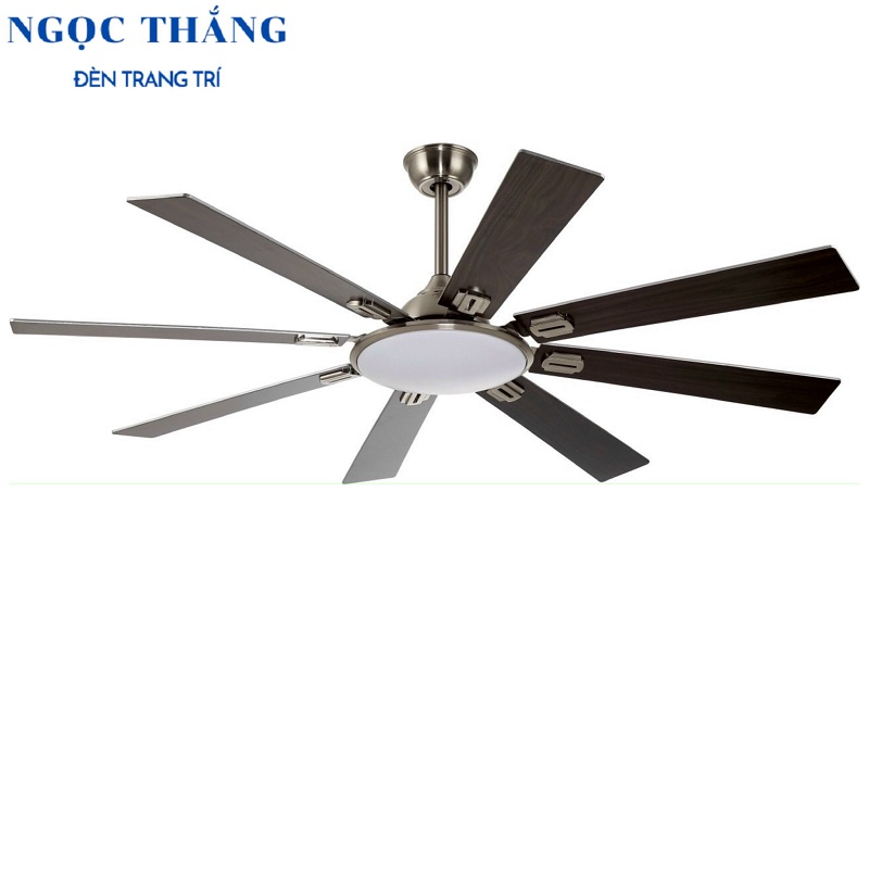 Quạt Trần Đèn 8 Cánh Gỗ Trang Trí Sảnh Phòng Khách Cao Cấp QT2723 Ngọc Thắng (Kèm remote điều khiển từ xa) - Image 8