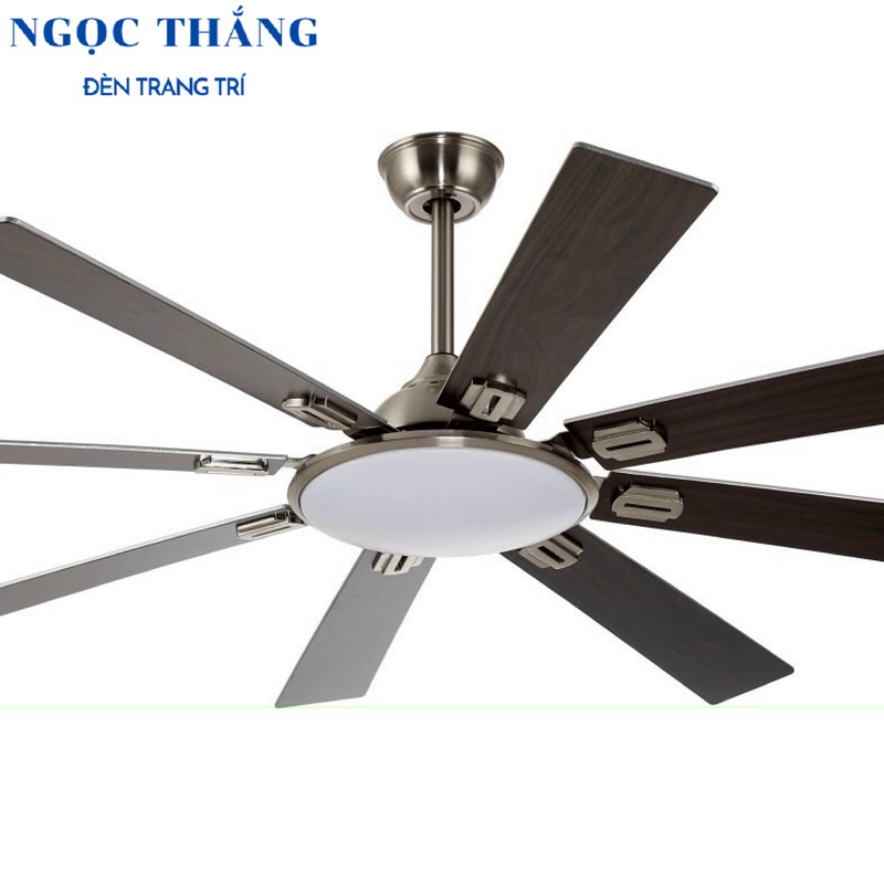 Quạt Trần Đèn 8 Cánh Gỗ Trang Trí Sảnh Phòng Khách Cao Cấp QT2723 Ngọc Thắng (Kèm remote điều khiển từ xa) - Image 9