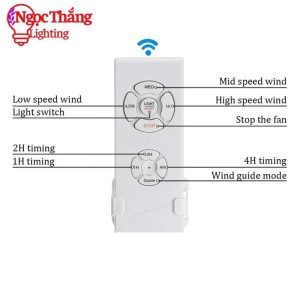 Quạt Trần Đèn Chùm 5 Cánh Lá Cọ Trang Trí Phòng Khách Bảo Hành 5 Năm 48KSP257 VF50 Ngọc Thắng - Ảnh 4