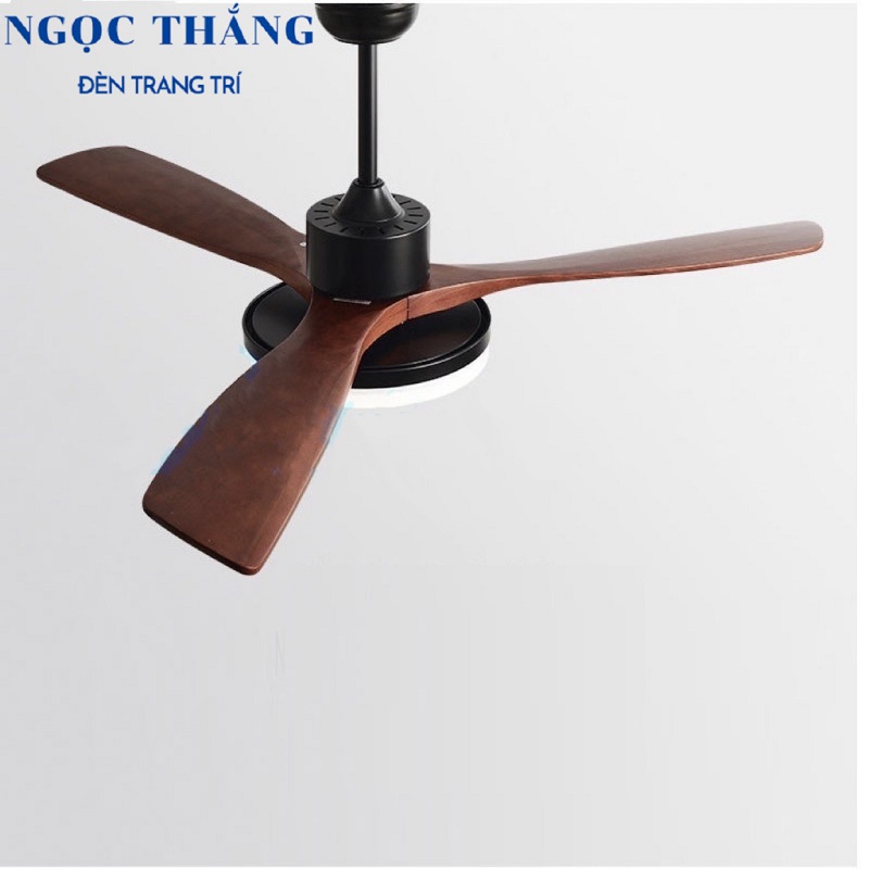 Quạt Trần Đèn Led 3 Cánh Gỗ Trang Trí Sảnh Phòng Khách Cao Cấp VF59 Ngọc Thắng (Tặng kèm remote điều khiển từ xa) - Image 12