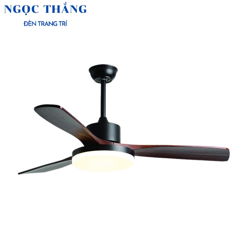 Quạt Trần Đèn Led 3 Cánh Gỗ Trang Trí Sảnh Phòng Khách Cao Cấp VF59 Ngọc Thắng (Tặng kèm remote điều khiển từ xa) - Image 9