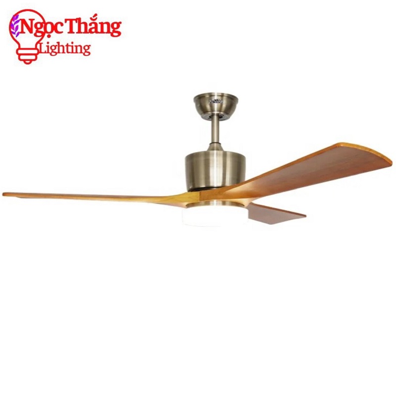 Quạt Trần Đèn Led 3 Cánh Gỗ Trang Trí Sảnh Phòng Khách Cao Cấp VF01 Ngọc Thắng (Tặng kèm remote) - Image 8