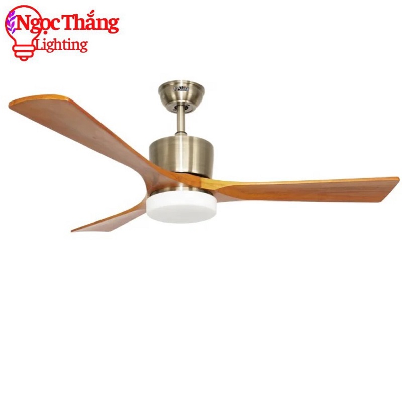 Quạt Trần Đèn Led 3 Cánh Gỗ Trang Trí Sảnh Phòng Khách Cao Cấp VF01 Ngọc Thắng (Tặng kèm remote) - Image 6