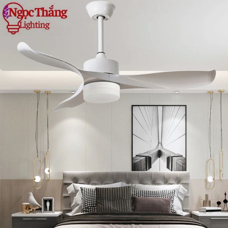 Quạt Trần Đèn Led 3 Cánh Trang Trí Sảnh Phòng Khách Cao Cấp VF04 Ngọc Thắng (Kèm remote điều khiển từ xa) - Ảnh 3