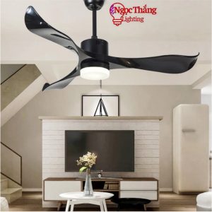 Quạt Trần Đèn Led 3 Cánh Trang Trí Sảnh Phòng Khách Cao Cấp VF04 Ngọc Thắng (Kèm remote điều khiển từ xa)