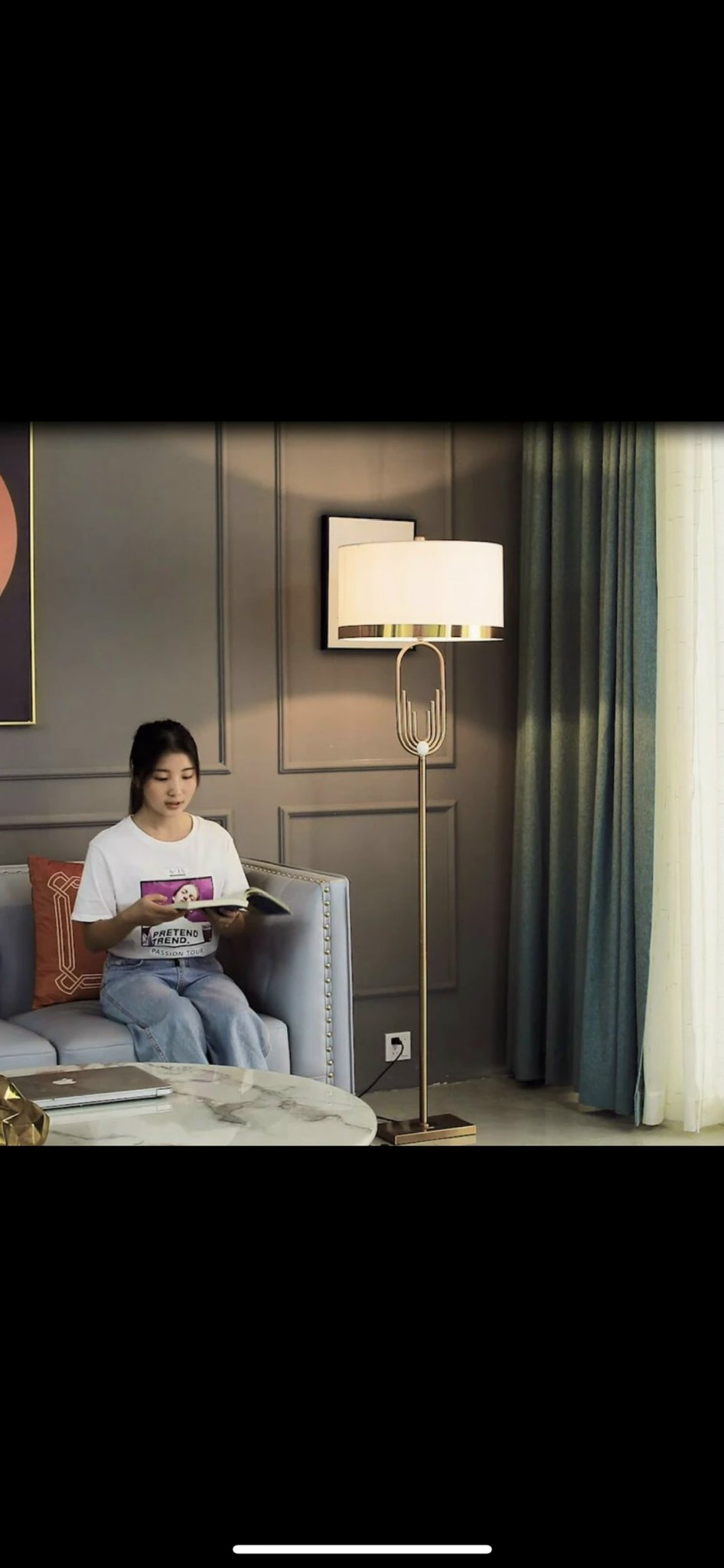 Đèn Cây Đọc Sách Đèn Sàn Trang Trí Phòng Khách Phòng Ngủ ĐB-6115C Ngọc Thắng Kèm Bóng Led 12W - Image 8