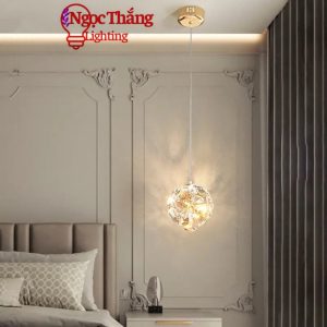Đèn thả trần pha lê trang trí phòng ngủ phòng khách bàn ăn T2228/1 Ngọc Thắng