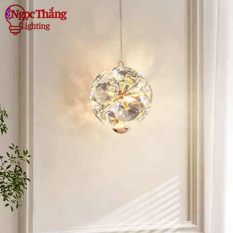 Đèn thả trần pha lê trang trí phòng ngủ phòng khách bàn ăn T2228/1 Ngọc Thắng - Image 5