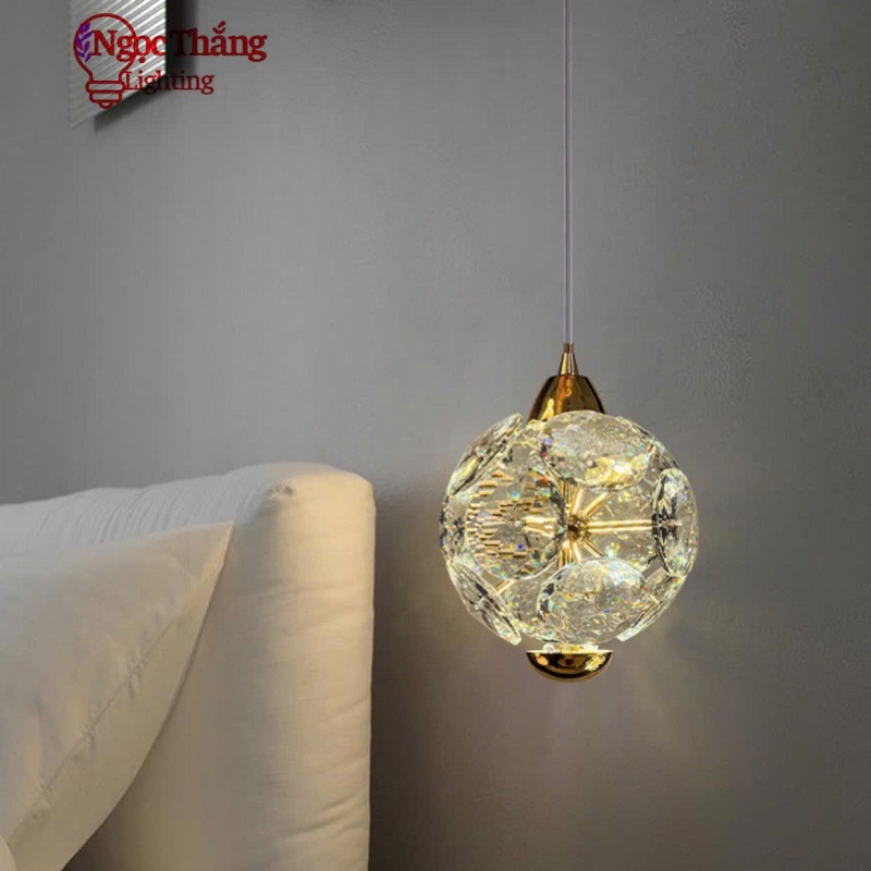Đèn thả trần pha lê trang trí phòng ngủ phòng khách bàn ăn T2228/1 Ngọc Thắng - Image 4