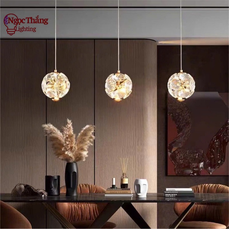 Đèn thả trần pha lê trang trí phòng ngủ phòng khách bàn ăn T2228/1 Ngọc Thắng - Image 3