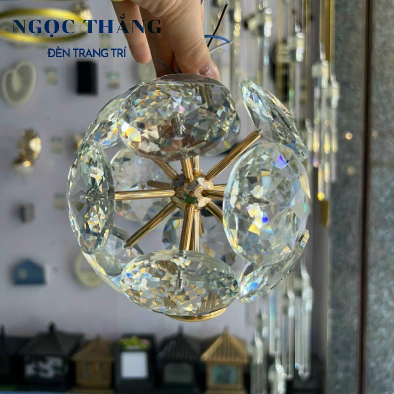 Đèn thả trần pha lê trang trí phòng ngủ phòng khách bàn ăn T2228/1 Ngọc Thắng - Image 17