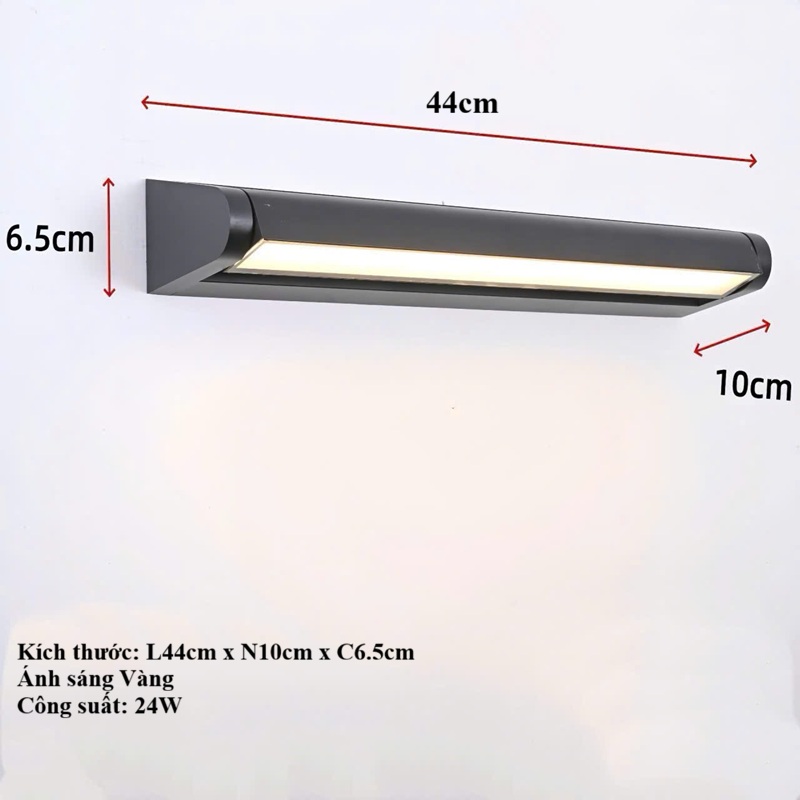 Đèn Led treo tường ngoài trời 54cm trang trí trong nhà cầu thang Led 24W VNT361/2 Ngọc Thắng