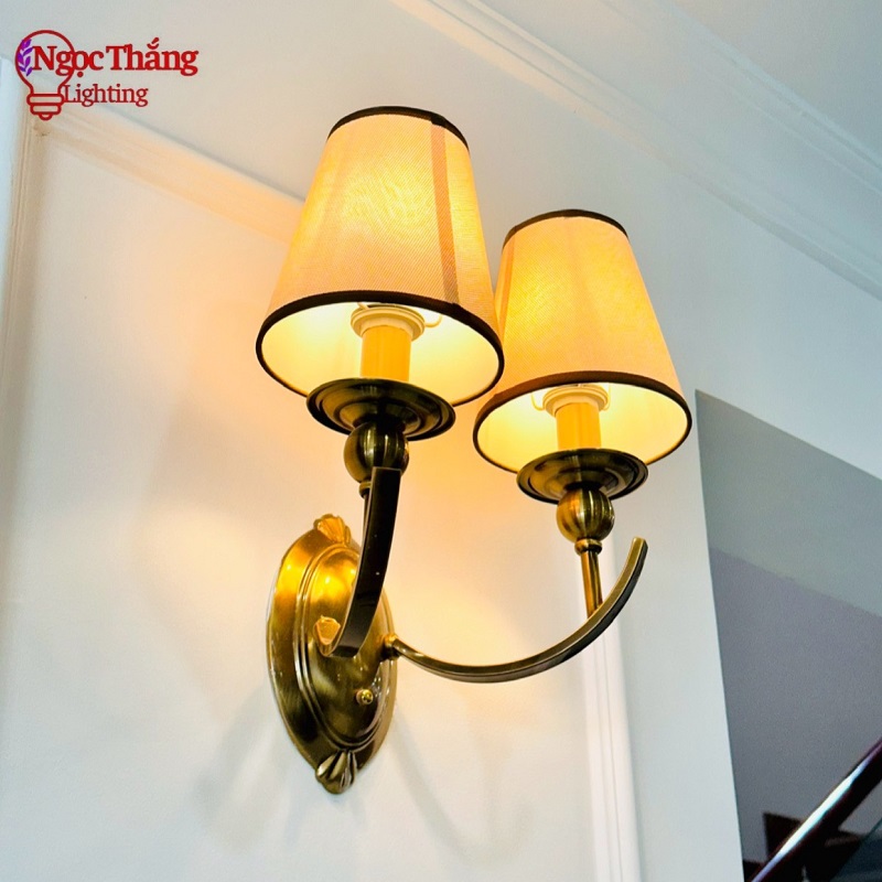 Đèn treo tường vintage cổ điển gắn tường phòng ngủ cầu thang VDC9033T2 Ngọc Thắng