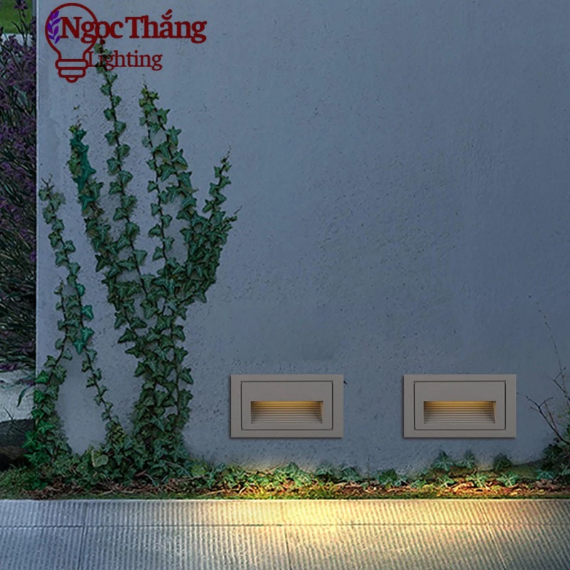 Đèn Led âm cầu thang chống nước trang trí ngoài trời Led 3W 220V ACT32506A Ngọc Thắng - Ảnh 6