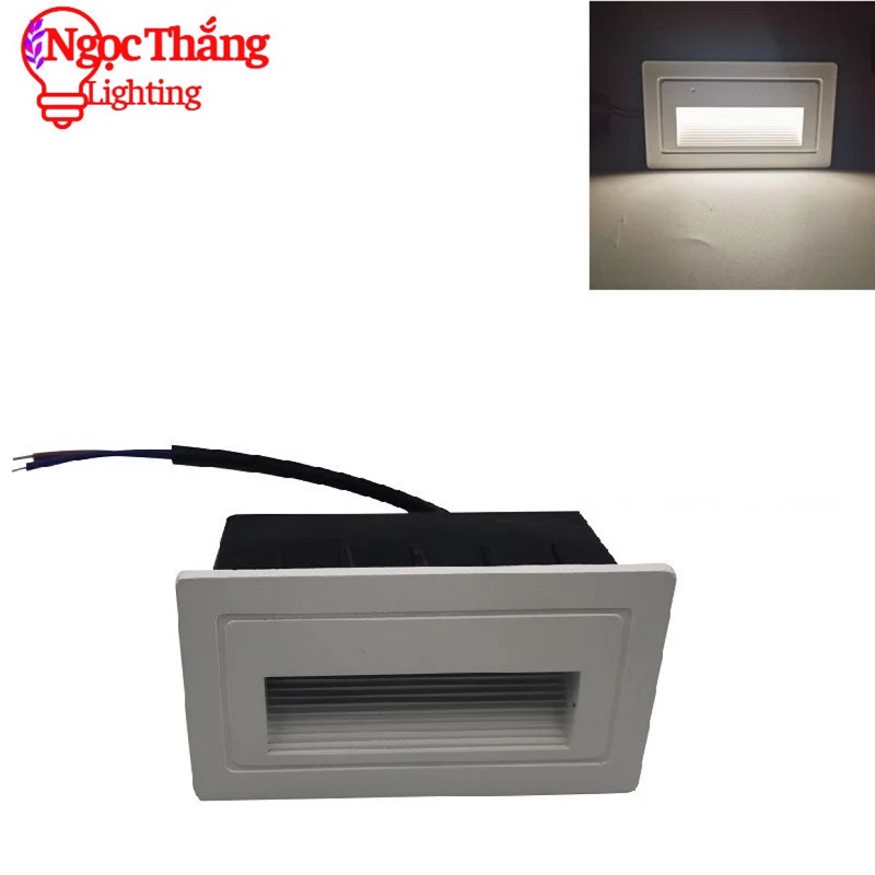 Đèn Led âm cầu thang chống nước trang trí ngoài trời Led 3W 220V ACT32506A Ngọc Thắng - Ảnh 4