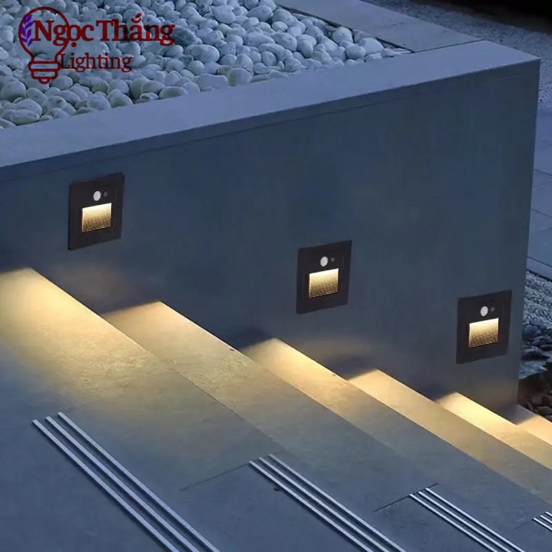 Đèn Led cảm ứng âm cầu thang chống nước trang trí ngoài trời trong nhà cảm biến chuyển động Led 3W 220V ACT3248 Ngọc Thắng - Ảnh 14