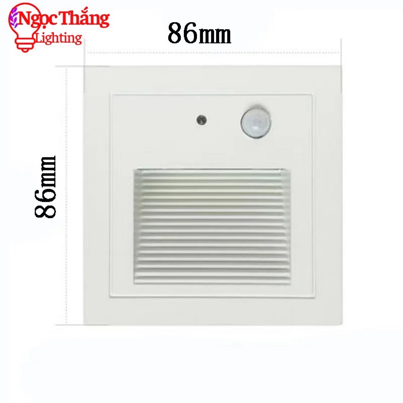 Đèn Led cảm ứng âm cầu thang chống nước trang trí ngoài trời trong nhà cảm biến chuyển động Led 3W 220V ACT3248 Ngọc Thắng - Ảnh 13