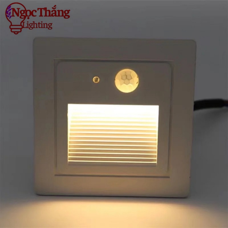 Đèn Led cảm ứng âm cầu thang chống nước trang trí ngoài trời trong nhà cảm biến chuyển động Led 3W 220V ACT3248 Ngọc Thắng - Ảnh 11