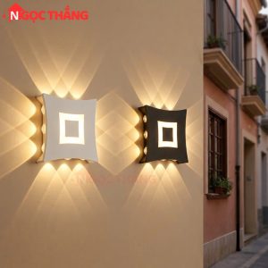 Đèn Led hắt tường treo tường gắn tường trang trí trong nhà ngoài trời 12 bóng Led 14W 220V VNT046A Ngọc Thắng - Ảnh 7