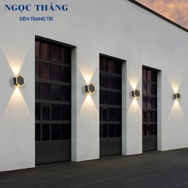 Đèn Led treo tường hắt tường 2 bóng ngoài trời trong nhà Led 2W 220V VNT6011 Ngọc Thắng - Ảnh 5