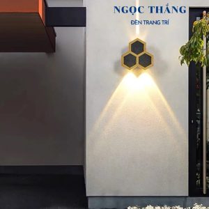 Đèn Led treo tường hắt tường 3 bóng ngoài trời trong nhà Led 3W 220V VNT6014 Ngọc Thắng - Ảnh 4