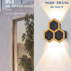 Alternative view of Đèn Led treo tường hắt tường 8 bóng ngoài trời trong nhà Led 8W 220V VNT6013 Ngọc Thắng