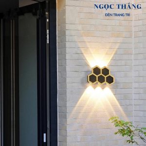 Alternative view of Đèn Led treo tường hắt tường 5 bóng ngoài trời trong nhà Led 5W 220V VNT6015 Ngọc Thắng