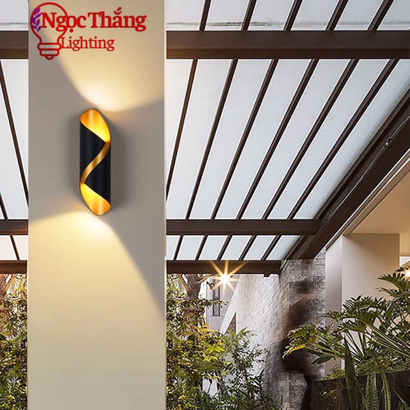 Đèn treo tường hắt tường trang trí ngoài trời cầu thang Led 10W 220V VNT2287 Ngọc Thắng - Ảnh 8