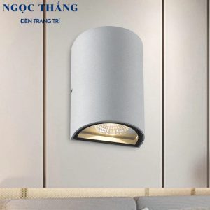 Alternative view of Đèn Led hắt tường treo tường trang trí ngoài trời bán trụ 2 đầu Led 10W VNT662 Ngọc Thắng