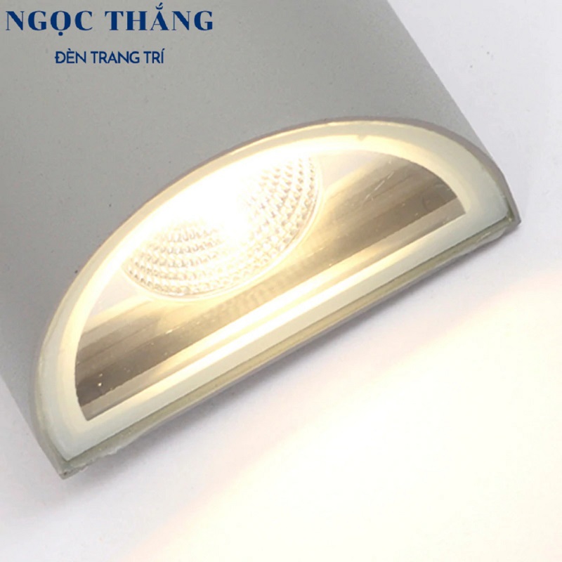Đèn Led hắt tường treo tường trang trí ngoài trời bán trụ 2 đầu Led 10W VNT661 Ngọc Thắng - Ảnh 8