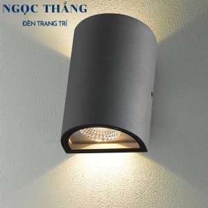 Đèn Led hắt tường treo tường trang trí ngoài trời bán trụ 2 đầu Led 10W VNT662 Ngọc Thắng
