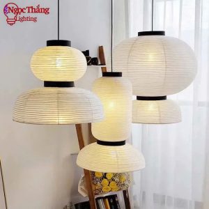 Alternative view of Đèn thả phong cách Nhật Bản trang trí phòng khách phòng ngủ bàn ăn quán cafe THD89 Ngọc Thắng